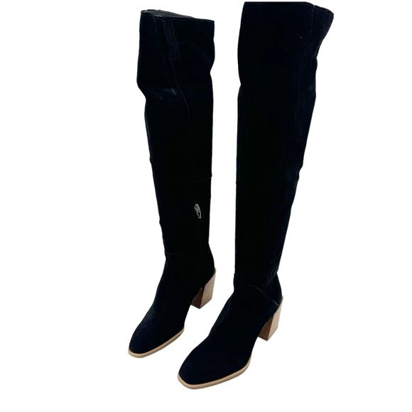TREASURE & BOND Women's Dylan Over-the-Knee Black Suede Boots size 7M NWOB - Picture 6 of 12